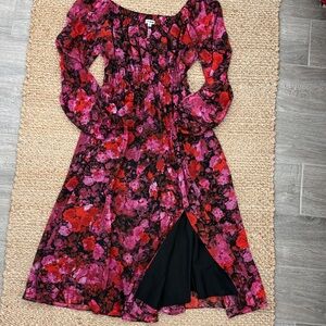 Steve Madden Floral Midi Dress, size M